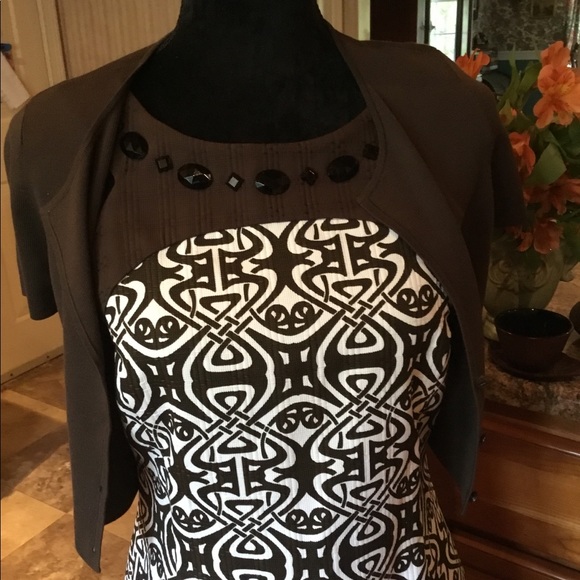 Anne Taylor dress with cardigan 🌺💙🌺 - Picture 7 of 8